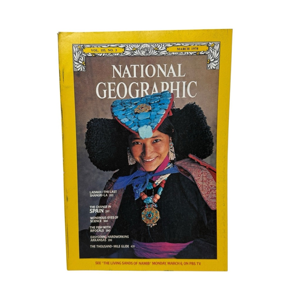 Vintage National Geographic‎ Magazine March 1978 Shangri-La Spain Science Fish